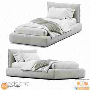 تخت تک نفره سفید  اسکچاپ