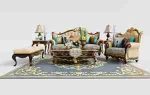 ست مبل و صندلی و میز نئوکلاسیک برای اسکچاپ