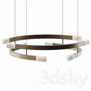 لوستر دایره‌ای CTO Lighting Trace