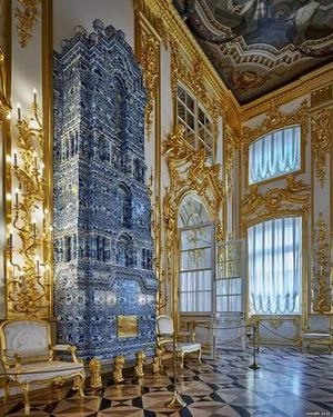دیوار های داخلی قصر در فرانسه