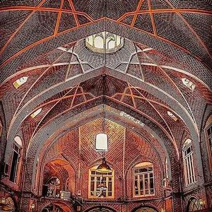 تیمچه آجری از داخل طاق