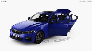 BMW 3 Series M-Sport sedan with HQ interior 2019 3D Mode