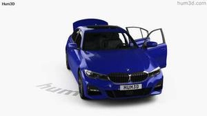 BMW 3 Series M-Sport sedan with HQ interior 2019 3D Mode