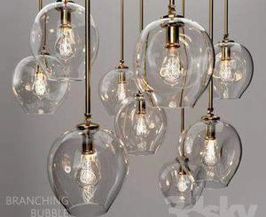 Branching Bubble 1 Lamp by Lindsey Adelman CLEAR GOLD