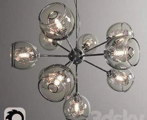 لوستر مدرن آبجکت 3d