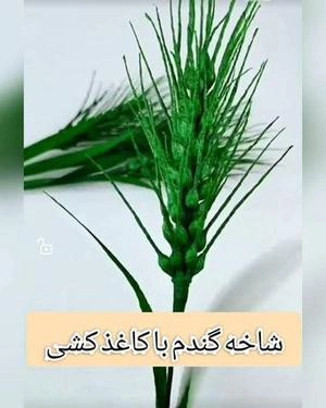 خوشه گندم با کاغذ کشی