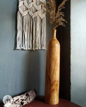 گلدان چوبی جنس چوب