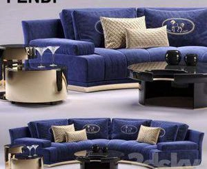 مبل مدرن Fendi Artu Round Sectional Sofa