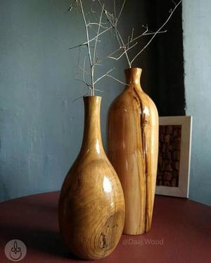 گلدان چوبی جنس چوب