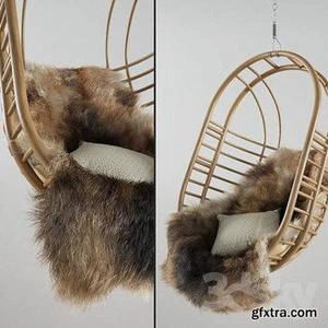صندلی تابی چوبی