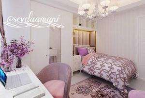 طراحی اتاق خواب پرنسس خانم به سبک مدرن
