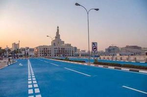 خیابان های آبی امارات برای‌کاهش بازتاب خورشید