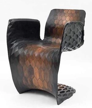 صندلی مدرن با نقوش هندسی