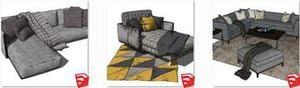Object Sofa for SketchUp