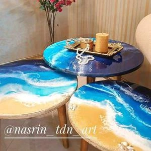 کارهای رزین عسلی خاص