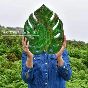 سینی طرح برگ در مزرعه