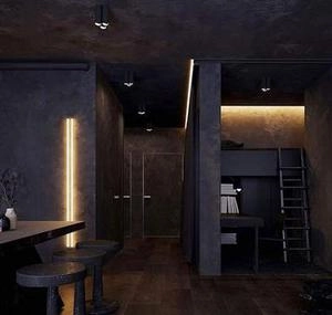 طراحی دکوراسیون کاملا مشکی