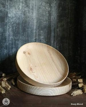 سینی و صفحه چوبی جنس چوب