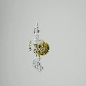 دیوار کوب کریستال طلایی کد56