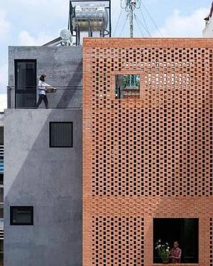 نمای آجری مدرن