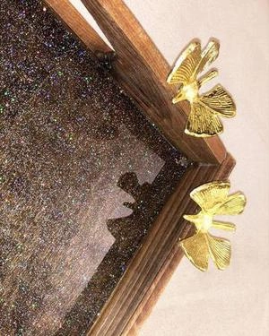 سینی ساده با چوب