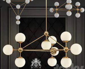 لوستر مدرن Modo Chandelier Gold Chandelier 10
