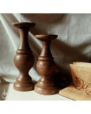 شمعدان چوبی