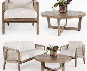 Outdoor Furniture صندلی و میز چوبی محوطه ای