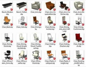میز صندلی برای اسکچاپ