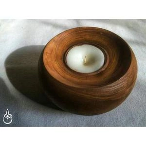 شمعدان چوبی