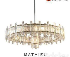 Regis Mathieu Lustrerie Saturne Chandelier