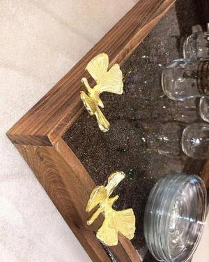 سینی ساده با چوب