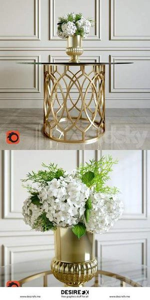 میز یا عسلی استیل طلائی