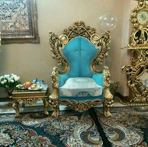 مبلمان کلاسیک رنگ آبی