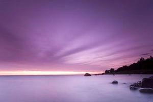 Twilight scene from the baltic sea