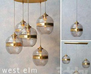 لوستر مدرن آویز شیشه ای