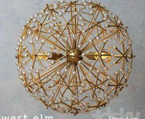 لوستر گرد با میله های ریز