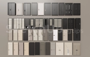 انواع درب منزل و داخلی برای اسکچاپ