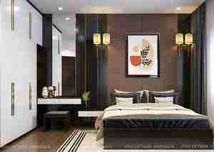 طراحی داخلی اتاق خواب مدرن هتلی برای اسکچاپ