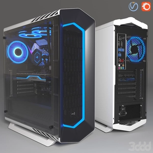 کیس کامپیوتر PC aerocool سفید