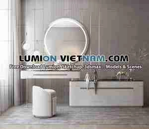 ست میز و صندلی لوازم آرایش برای اسکچاپ