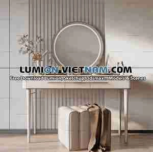 ست میز و صندلی لوازم آرایش برای اسکچاپ