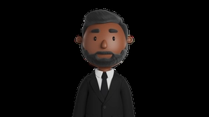 کاراکتر مرد با کت شلوار 3d گرافیکی