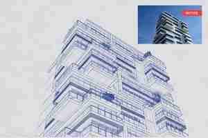 Architect Blueprint Photoshop Action اکشن برای معماری