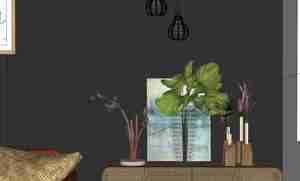 طراحی داخلی نشیمن مدرن برای اسکچاپ