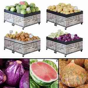 آبجکت سبد / قفسه  میوه فروشگاهی Racks for Vegetables Fruit