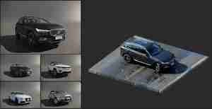 آبجکتاهای ماشین شاسی بلند و سواری