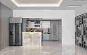 طراحی آشپزخانه مدرن و لوکس برای اسکچاپ