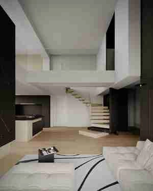 صحنه داخلی مدرن برای رندر