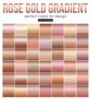 Rose golden gradient material گرادینت برنز طلایی